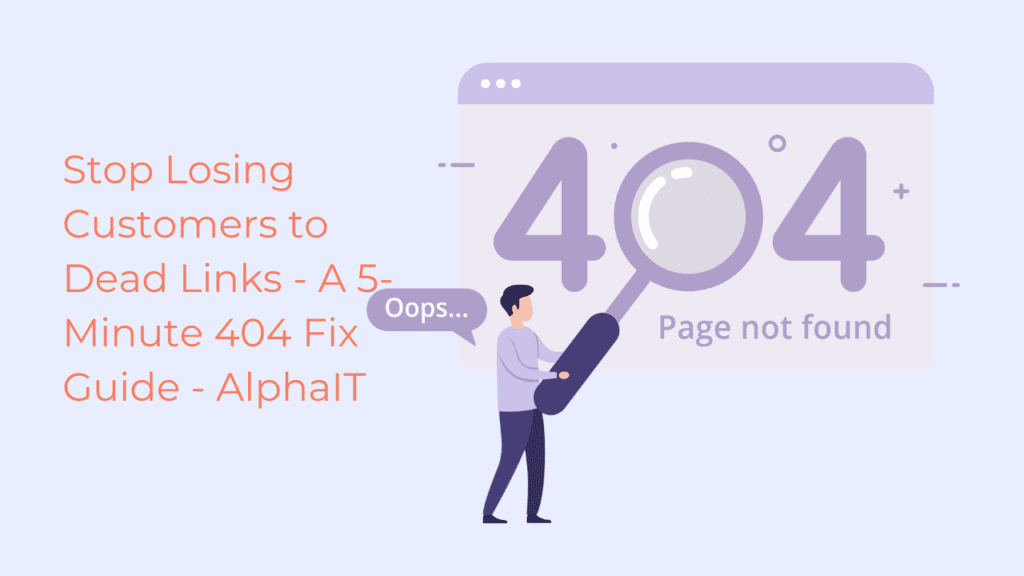 Error 404 Page not found- AlphaIT