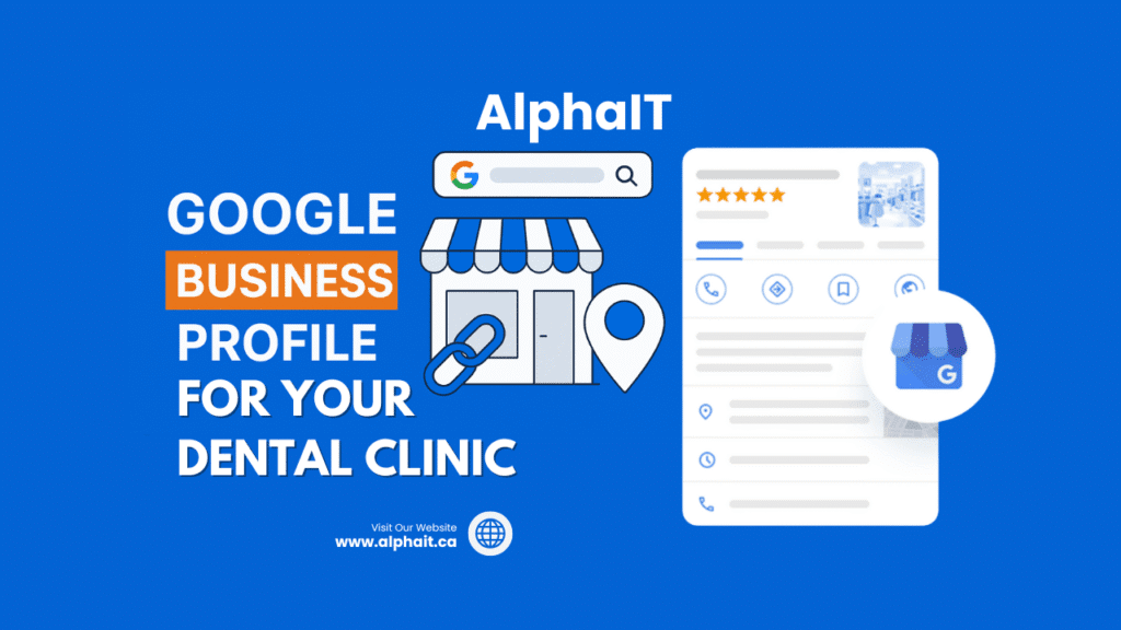 Google Business Profile example for a dental clinic in edmonton