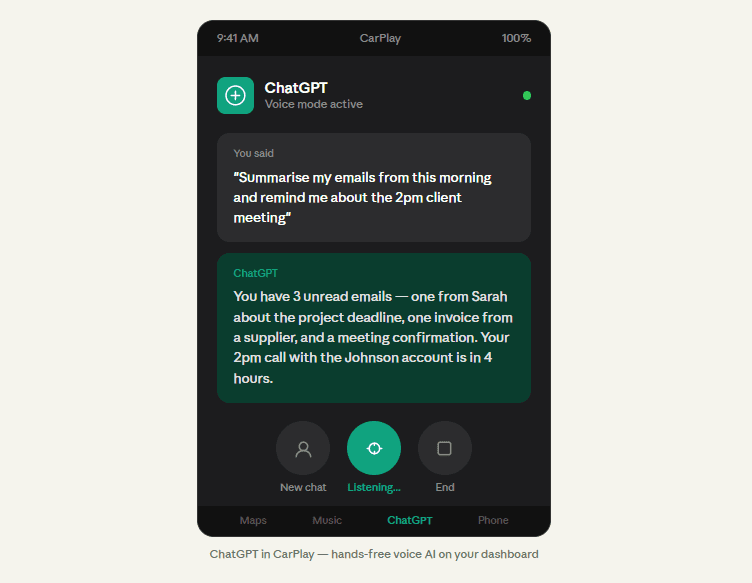 ChatGPT Is Now in Your Car — Here's What It Looks Like